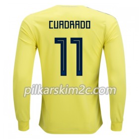 Koszulka Kolumbia Cuadrado 11 Główna Mistrzostwa Świata 2018 - Koszulki Piłkarskie(L/S)